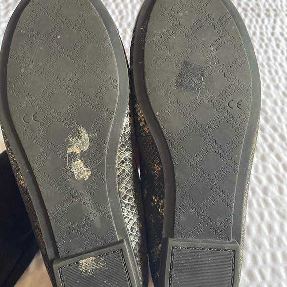 Vionic Minna Boa Ballet Flats Leather Ballerina Slip-on Size 6 37 Snake - Picture 9 of 10